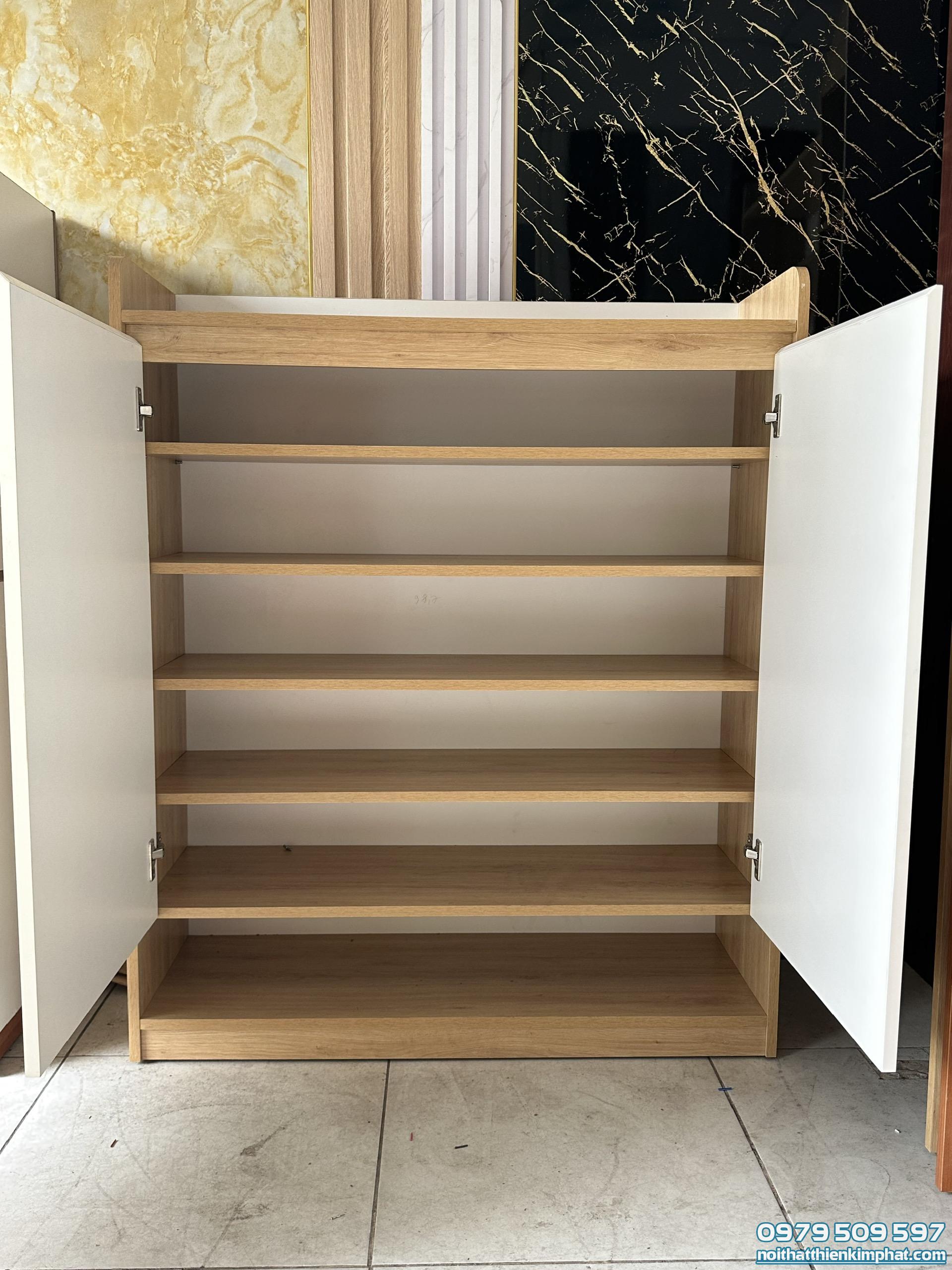Tủ giày MDF phủ Melamin 1000x1200x350 – Lưu trữ giày thông minh - Ảnh 2